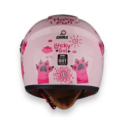 Casco Cerrado para niña Ghira kids Luckygal