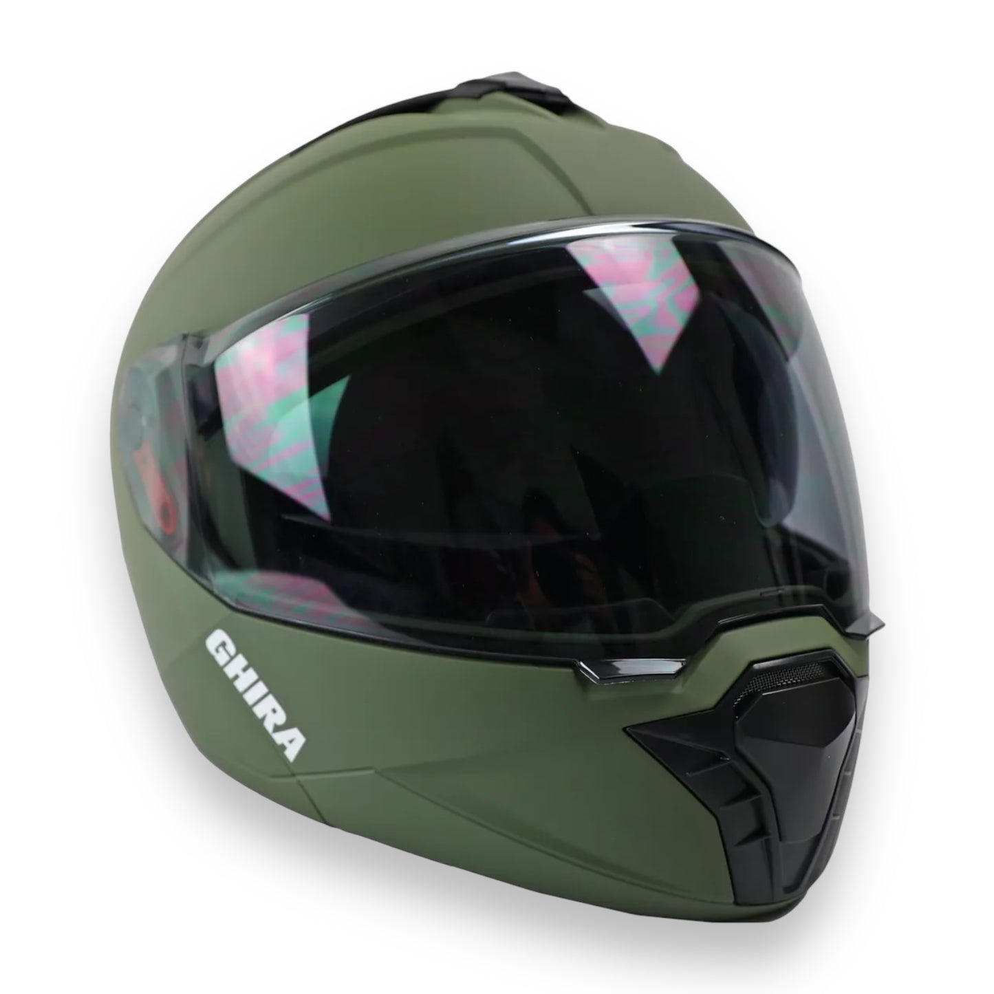 Casco abatible Ghira Pro Verde militar