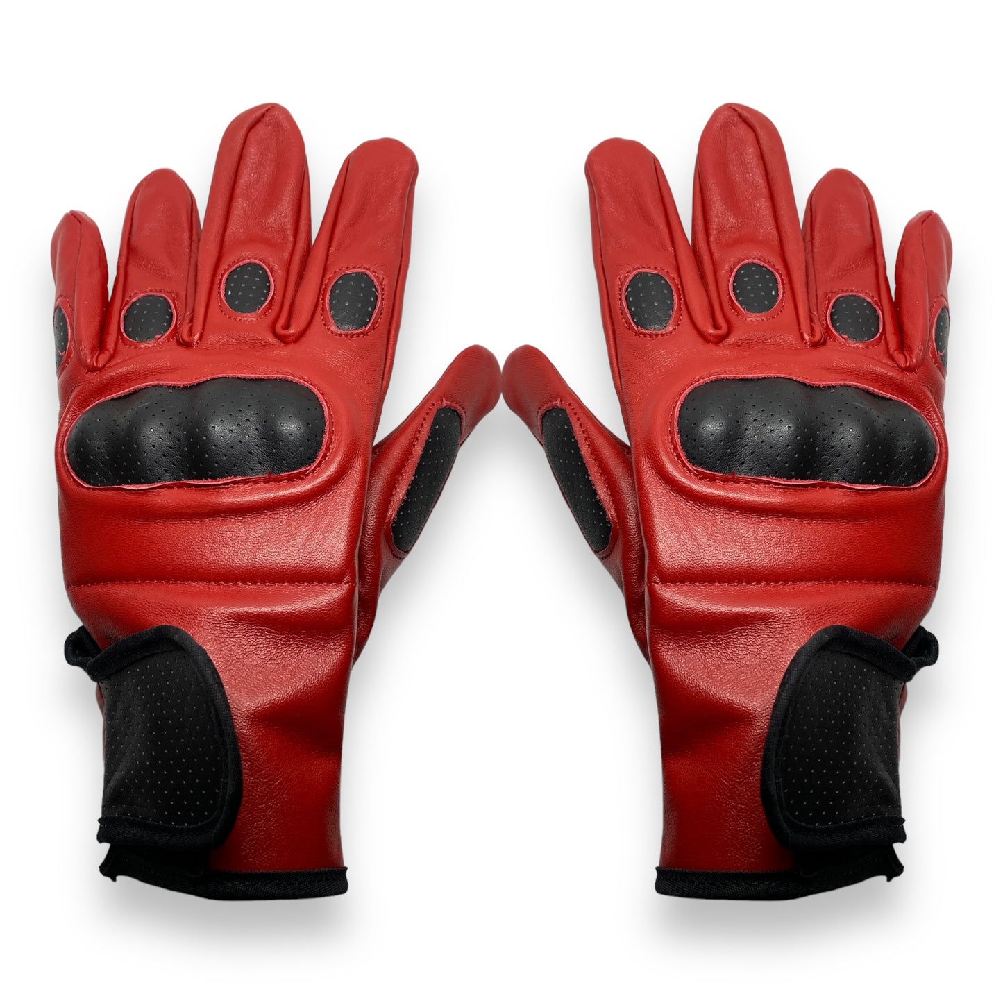 Guantes G2 de piel rojos con protección suave