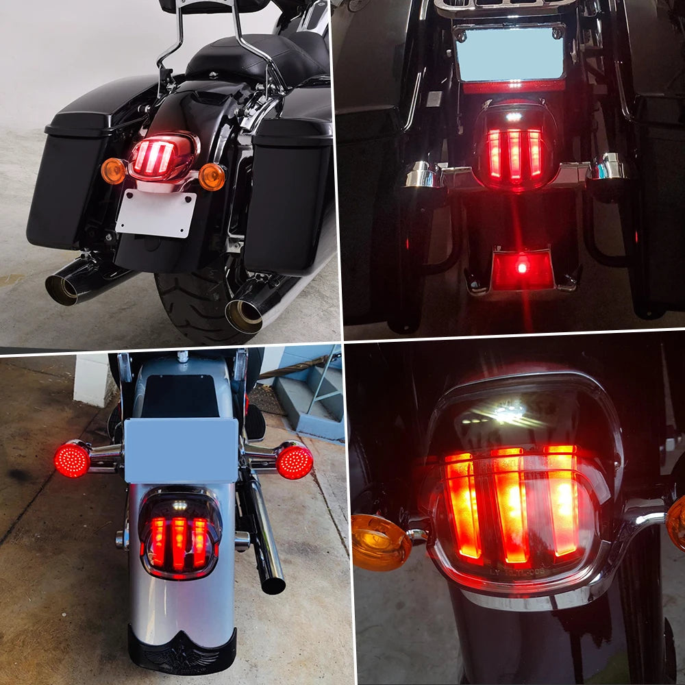 Calavera stop Falcon Claw luz trasera LED para H-D