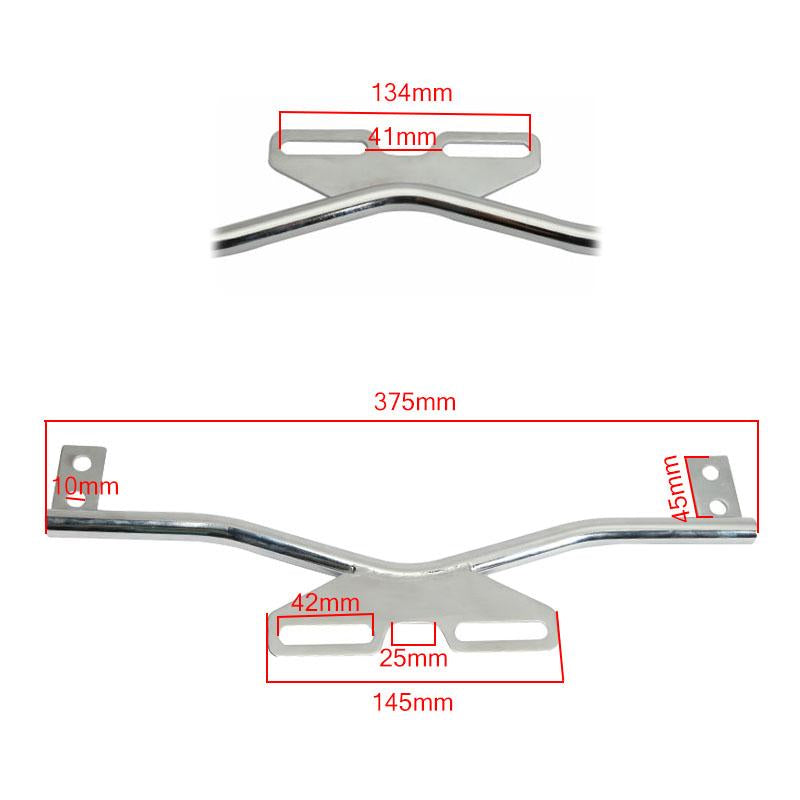 Soporte con faros auxiliares y direccionales tipo chopper