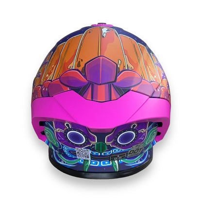 Casco abatible Half Tlaloc (Fotoluminicente)