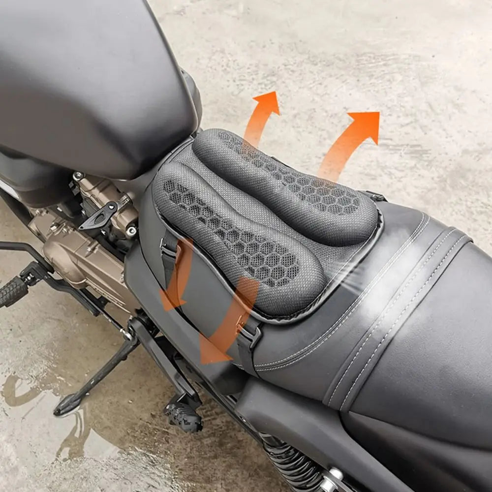 Cojín cubre asiento de gel individual para moto