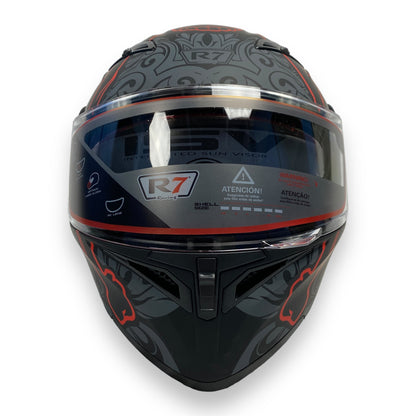 Casco abatible R7 unacarred Tribal Skull