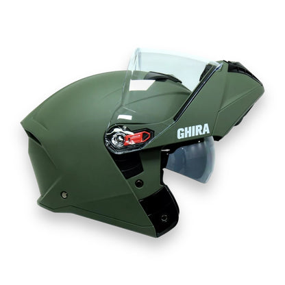 Casco abatible Ghira Pro Verde militar