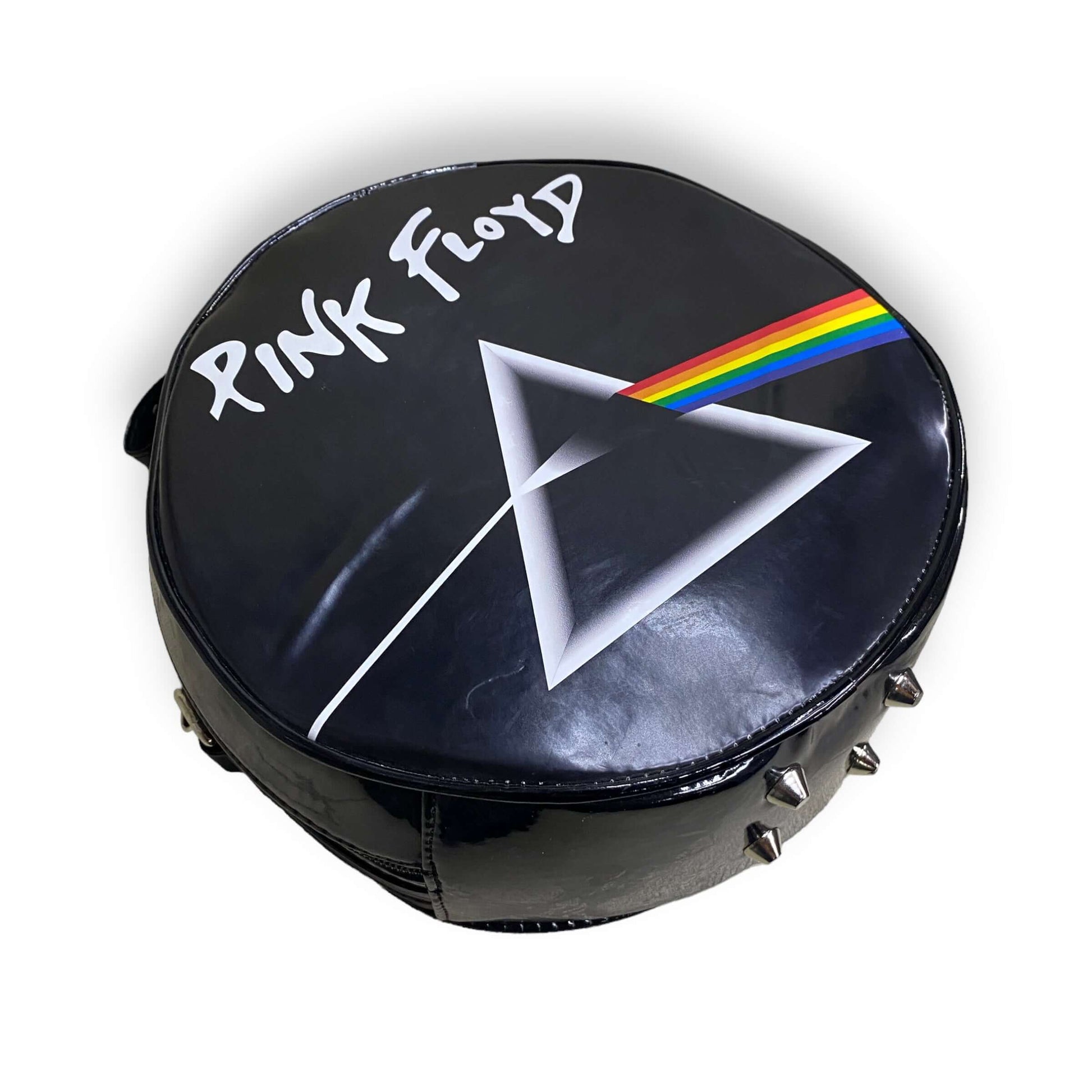 Bolso redondo tipo rocker Pink Floyd
