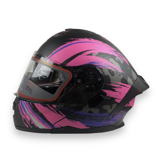 Casco abatible R7 Alfa Rosa