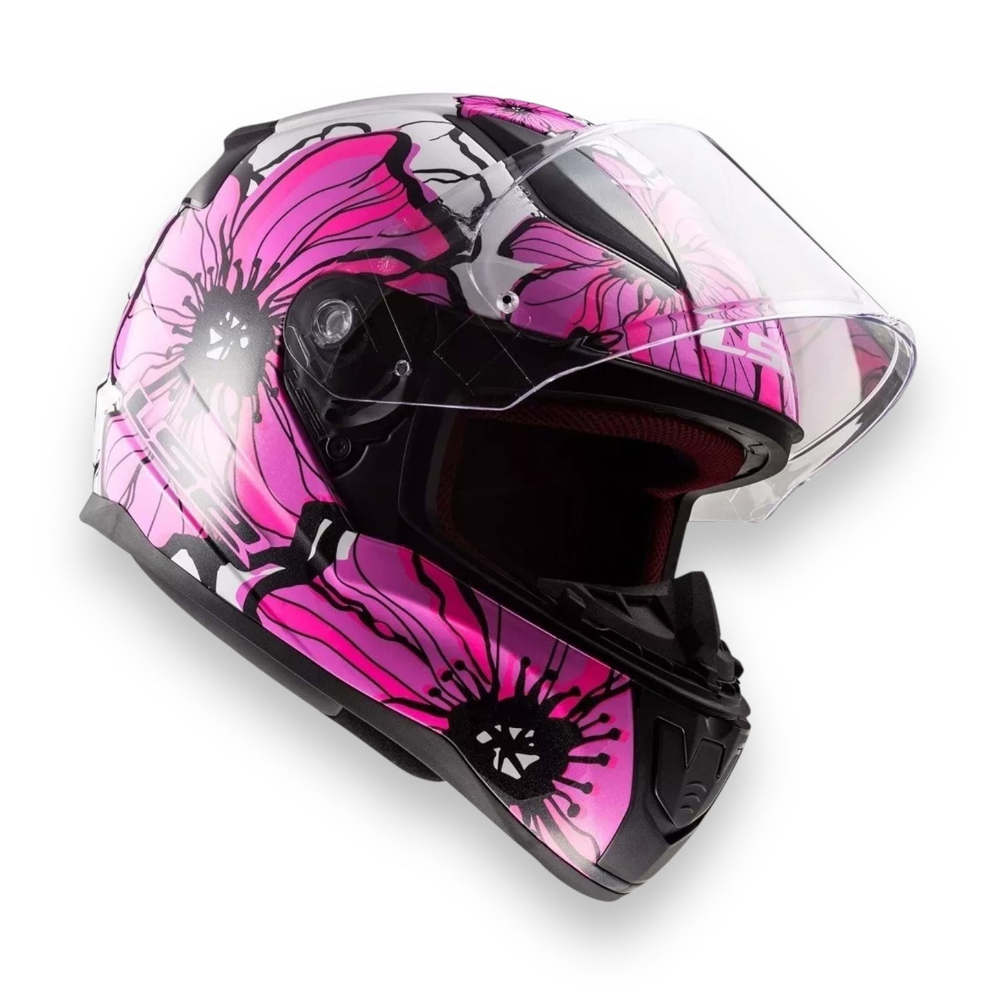 Casco cerrado LS2 Rapid ll solid POPPIES Blanco/rosa