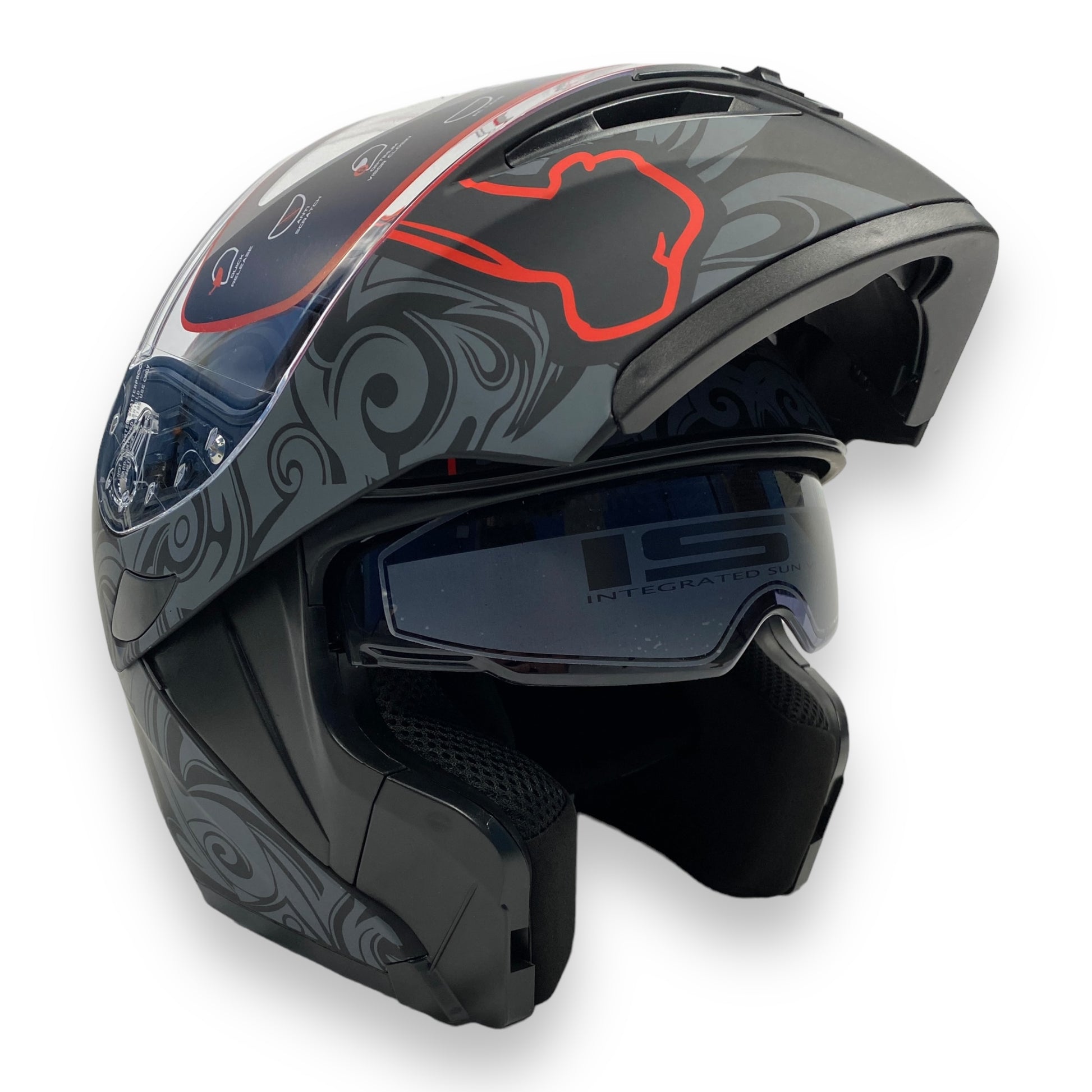 Casco abatible R7 unacarred Tribal Skull