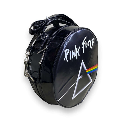Bolso redondo tipo rocker Pink Floyd