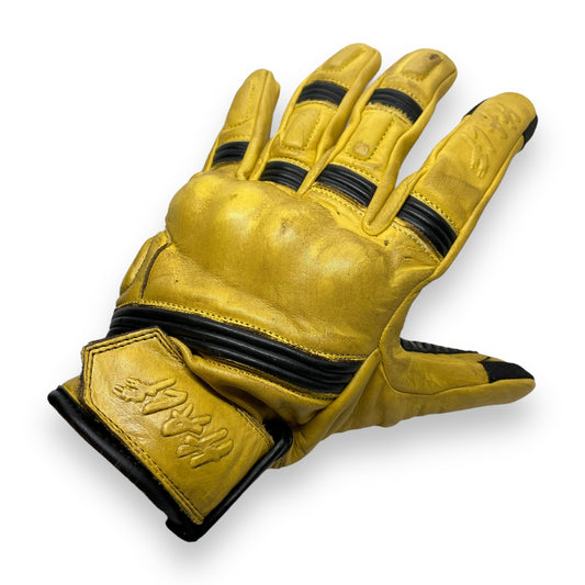 Guantes HALF de piel amarillos con protección