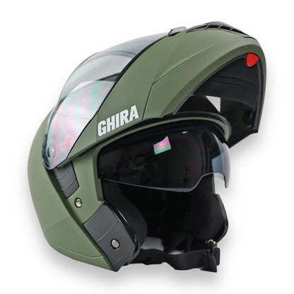 Casco abatible Ghira Pro Verde militar