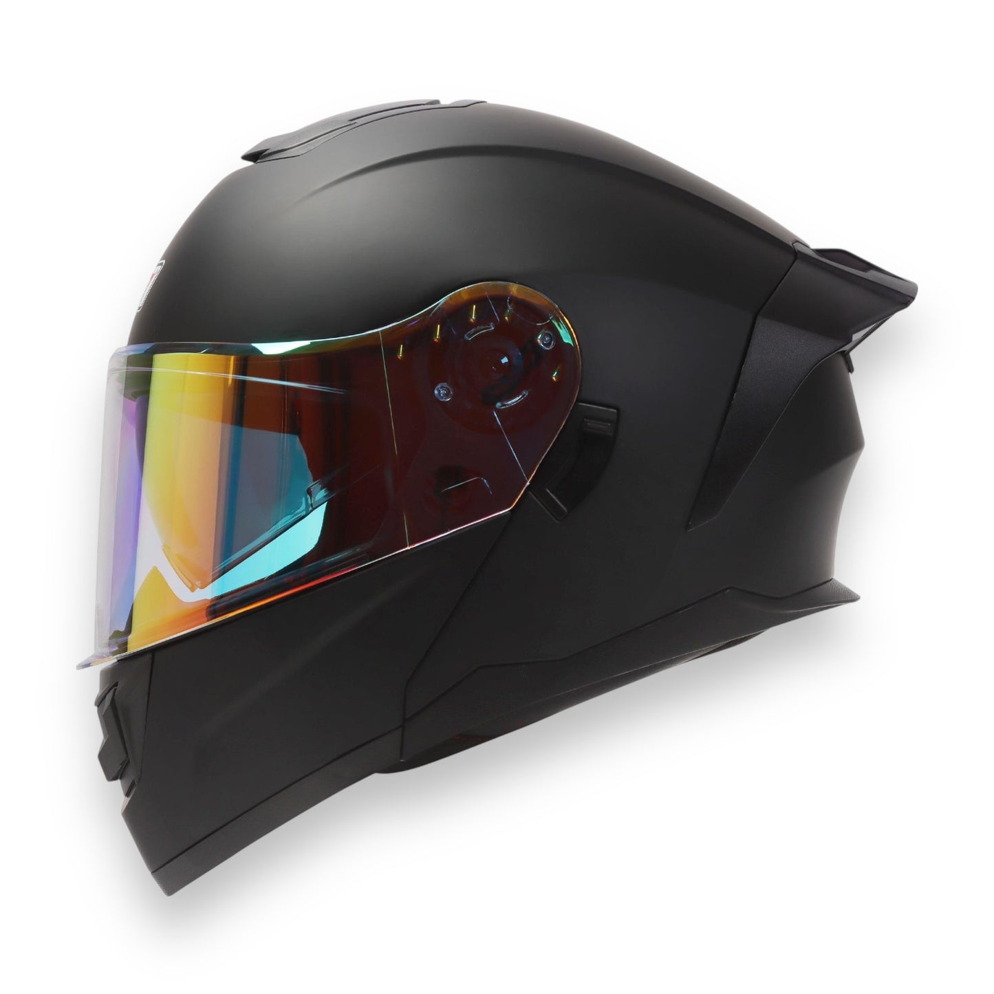 Casco abatible R7 Alfa Night Vision negro mate