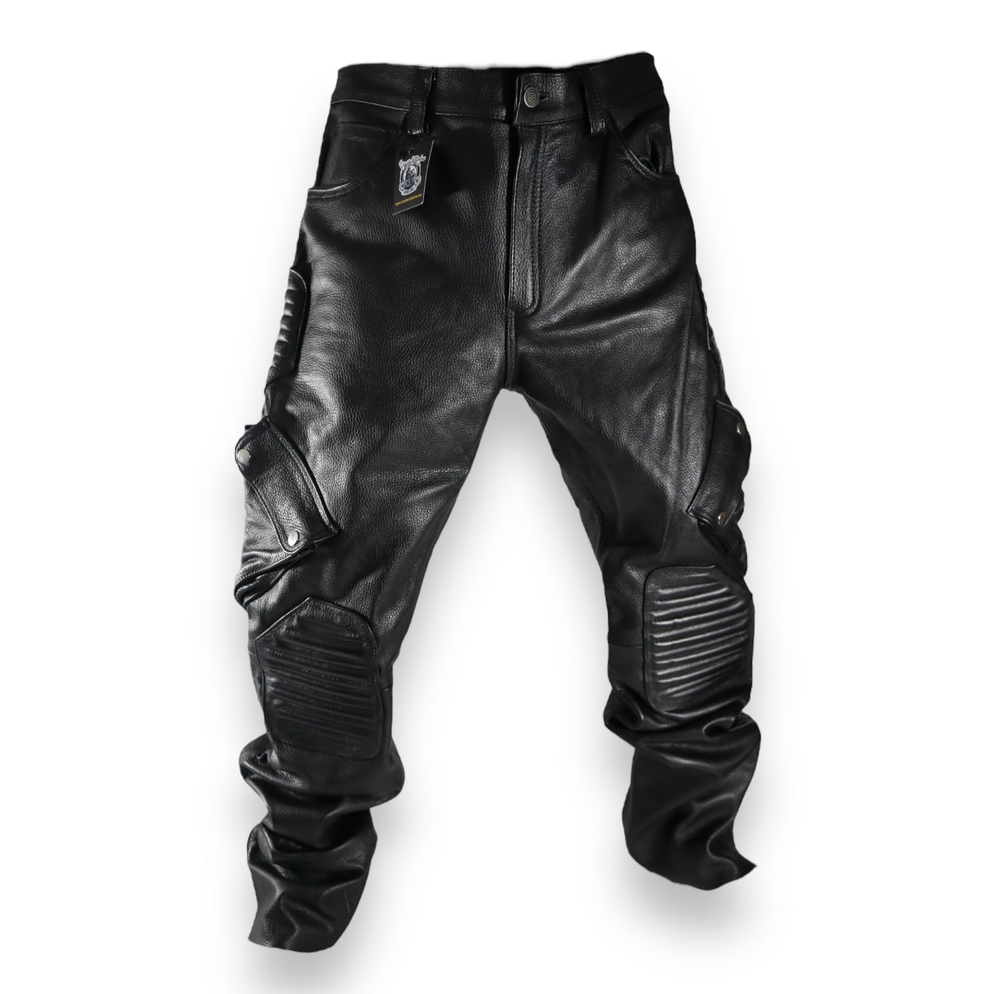 Pantalón de piel para motociclista