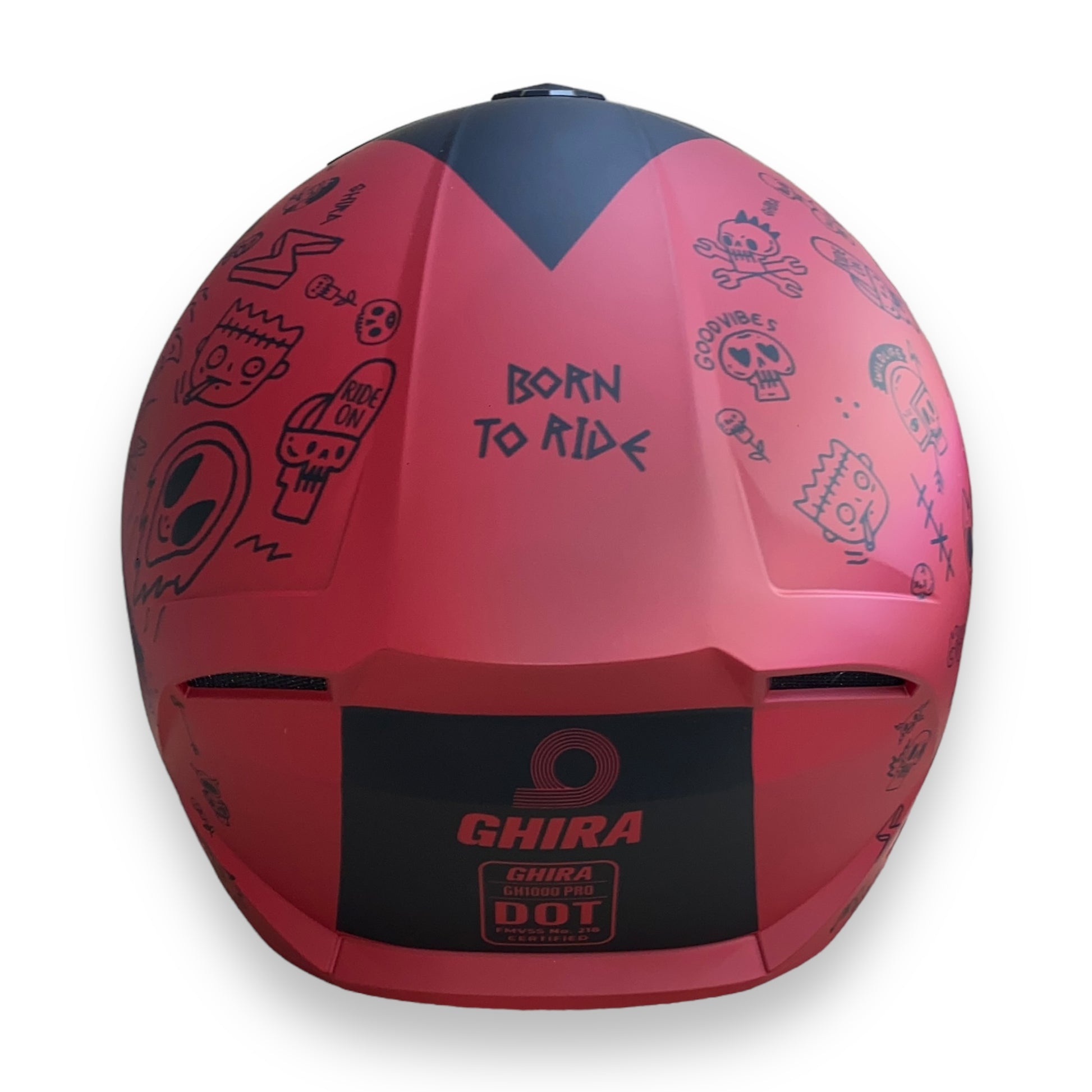 Casco abatible Ghira TOON CRAZE Rojo mate