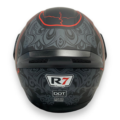 Casco abatible R7 unacarred Tribal Skull