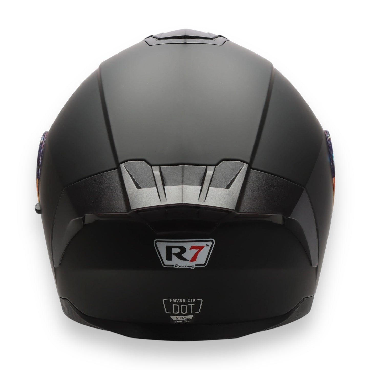 Casco abatible R7 Alfa Night Vision negro mate