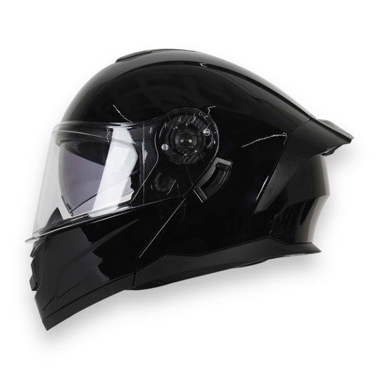 Casco abatible R7 Alfa negro brillante