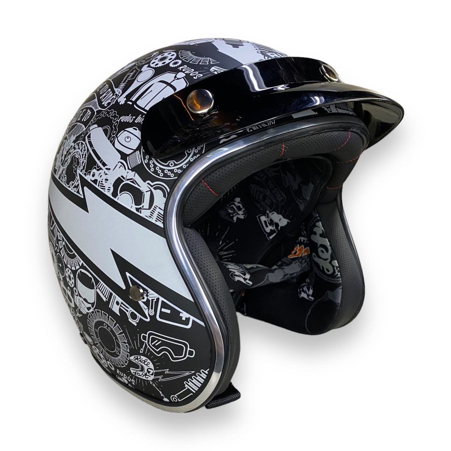 Casco 3/4 Rudo Lets Ride Vintage