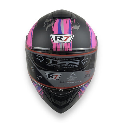 Casco abatible R7 Alfa Rosa