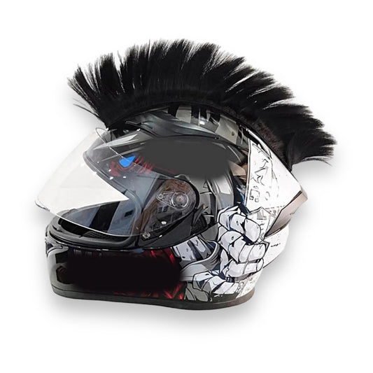 Peluca punk para casco