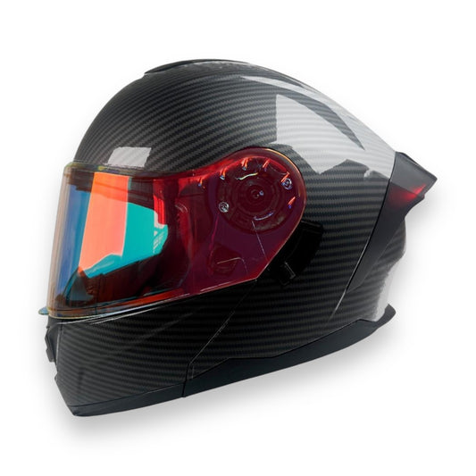 Casco abatible R7 Alfa Night Vision Fibra de Carbon