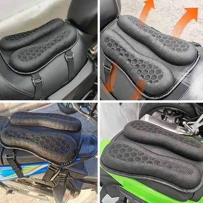 Cojín cubre asiento de gel individual para moto