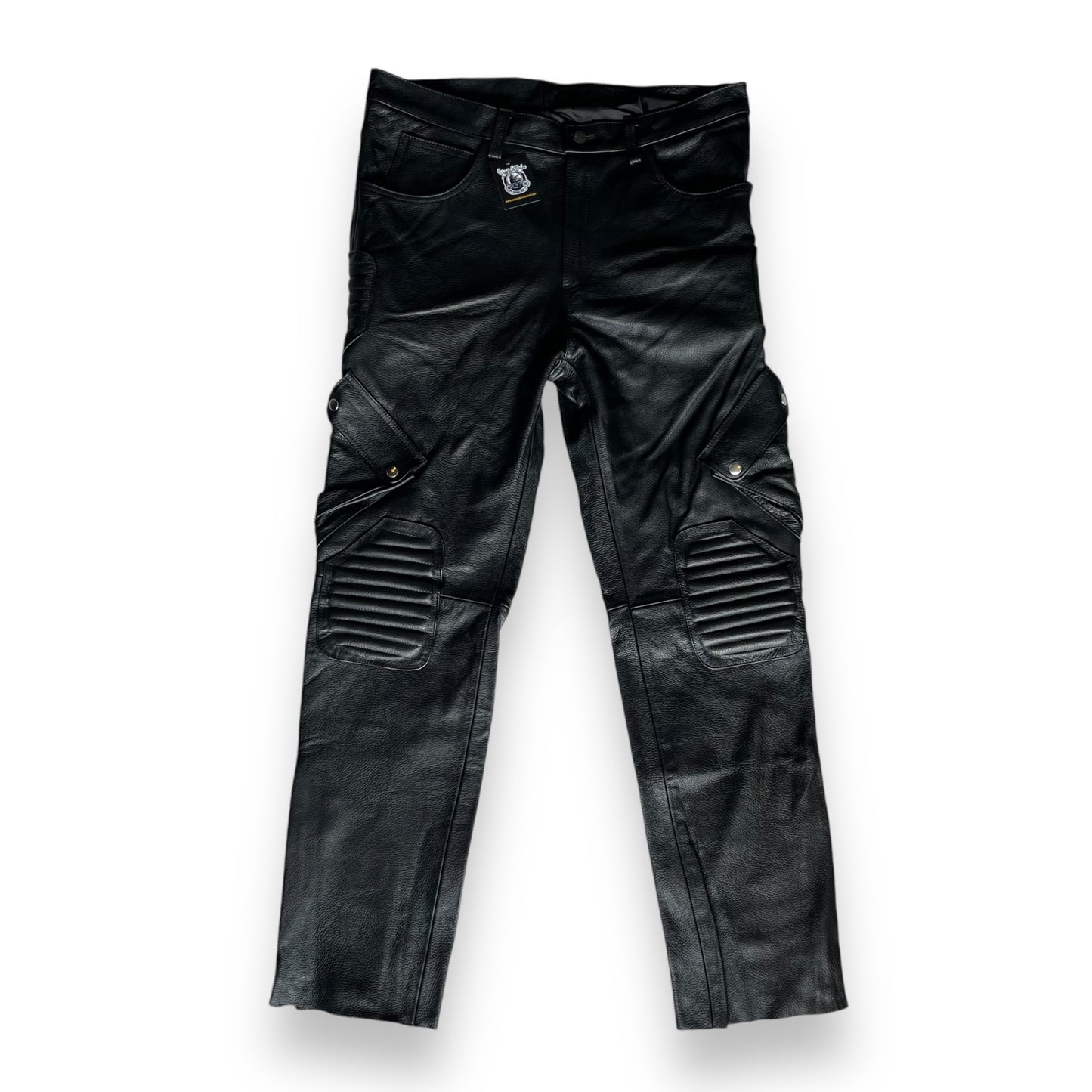 Pantalón de piel para motociclista