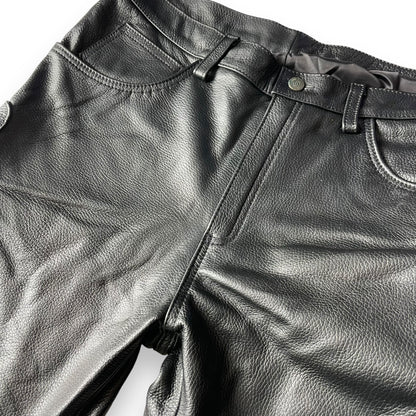 Pantalón de piel para motociclista