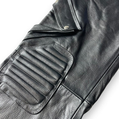 Pantalón de piel para motociclista