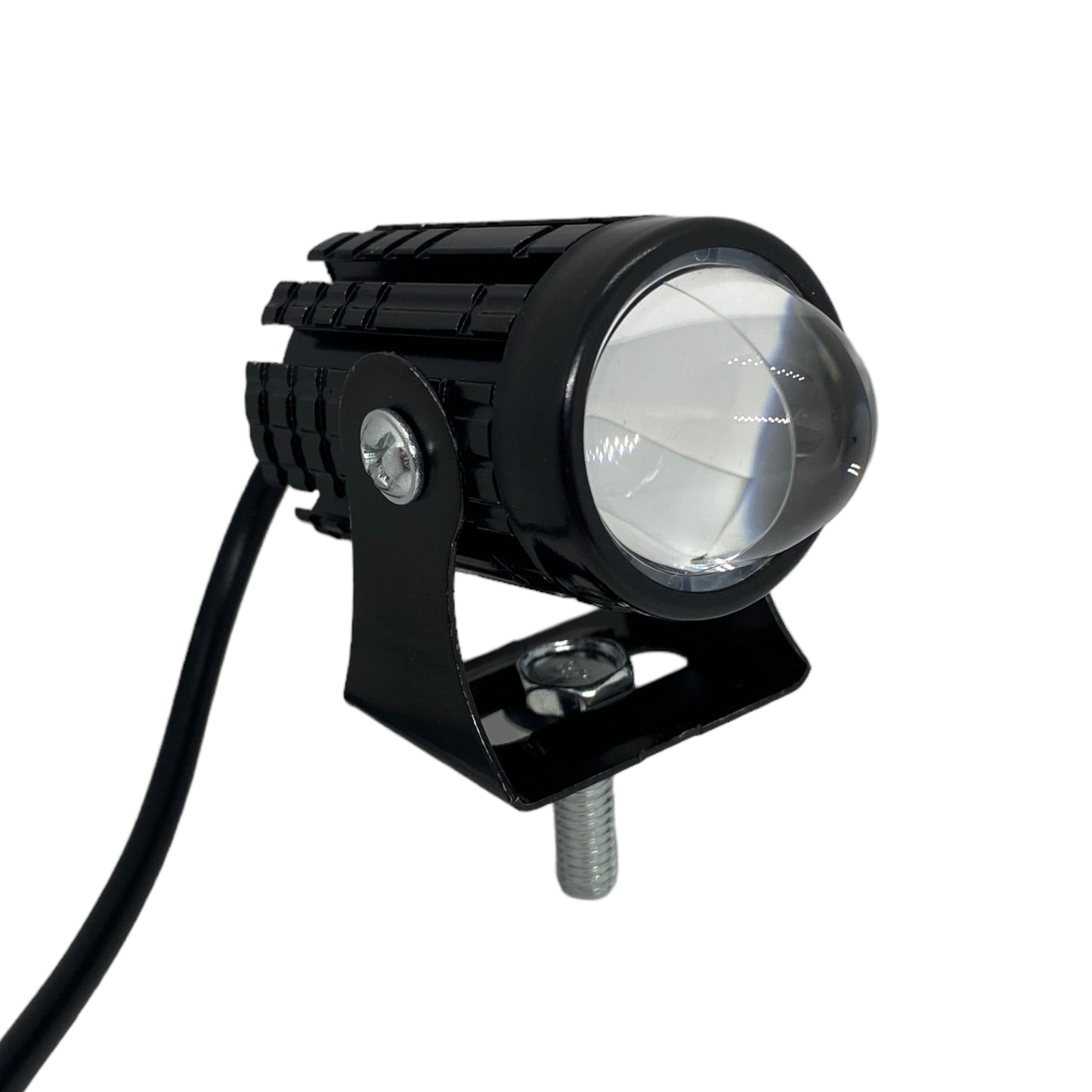 Par de faros auxiliares tipo lupa luz amarilla y blanca 30w