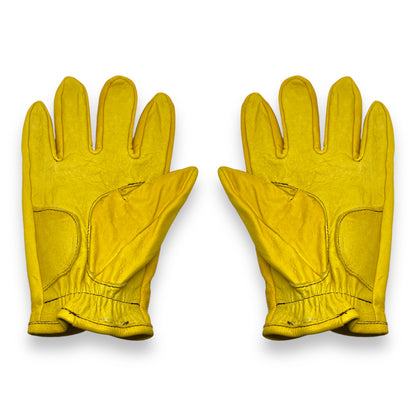 Guantes vintage de piel Mustard