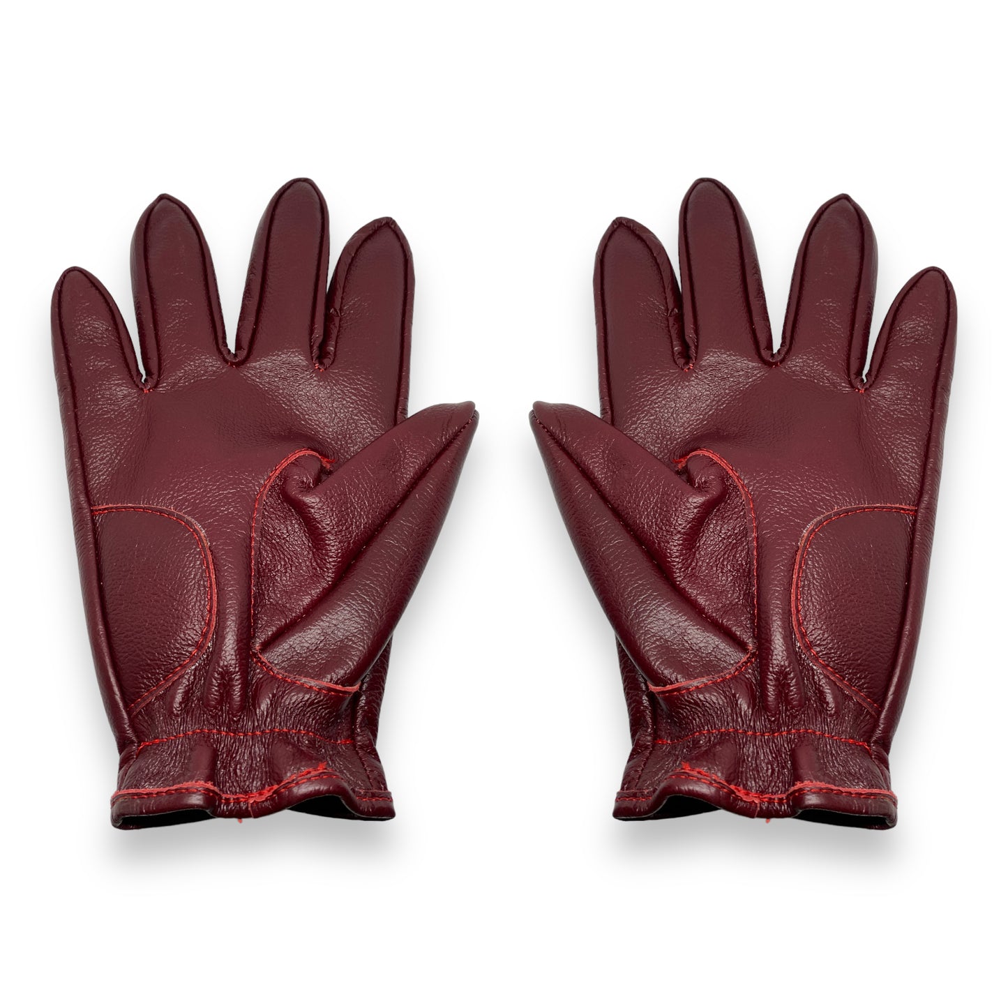 Guantes vintage de piel Cherry Red