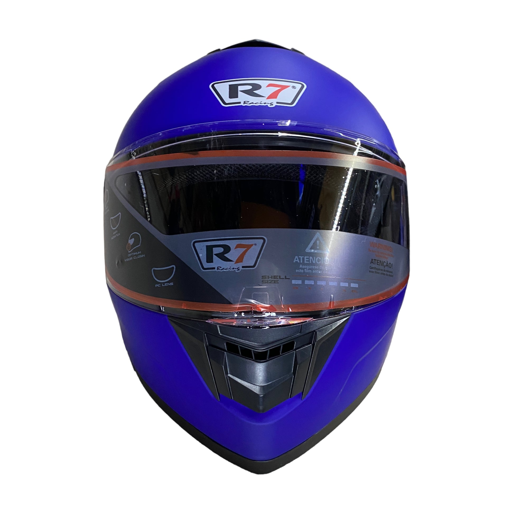 Casco abatible R7 Alfa Azul mate