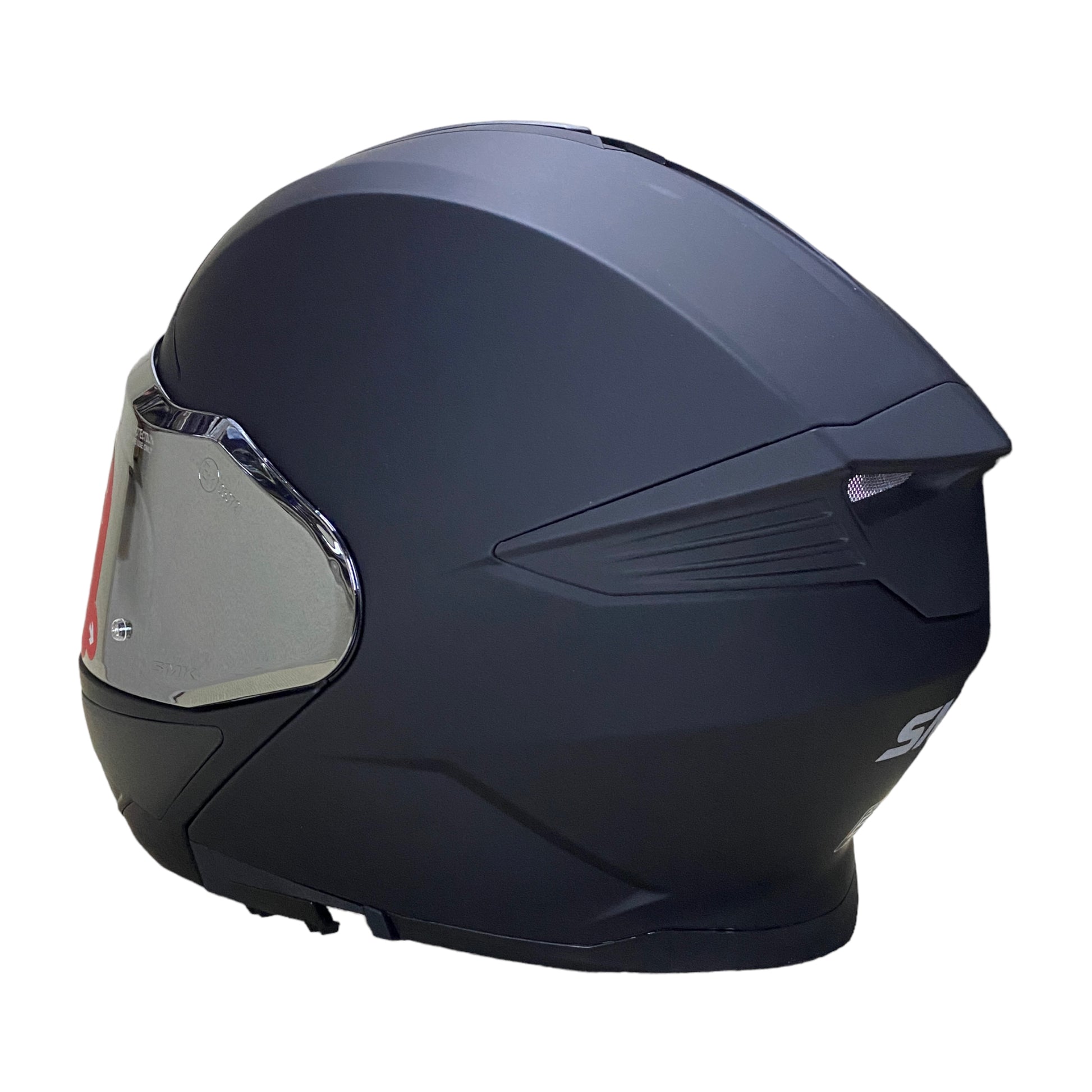 Casco abatible SMK Gullwing negro mica espejo