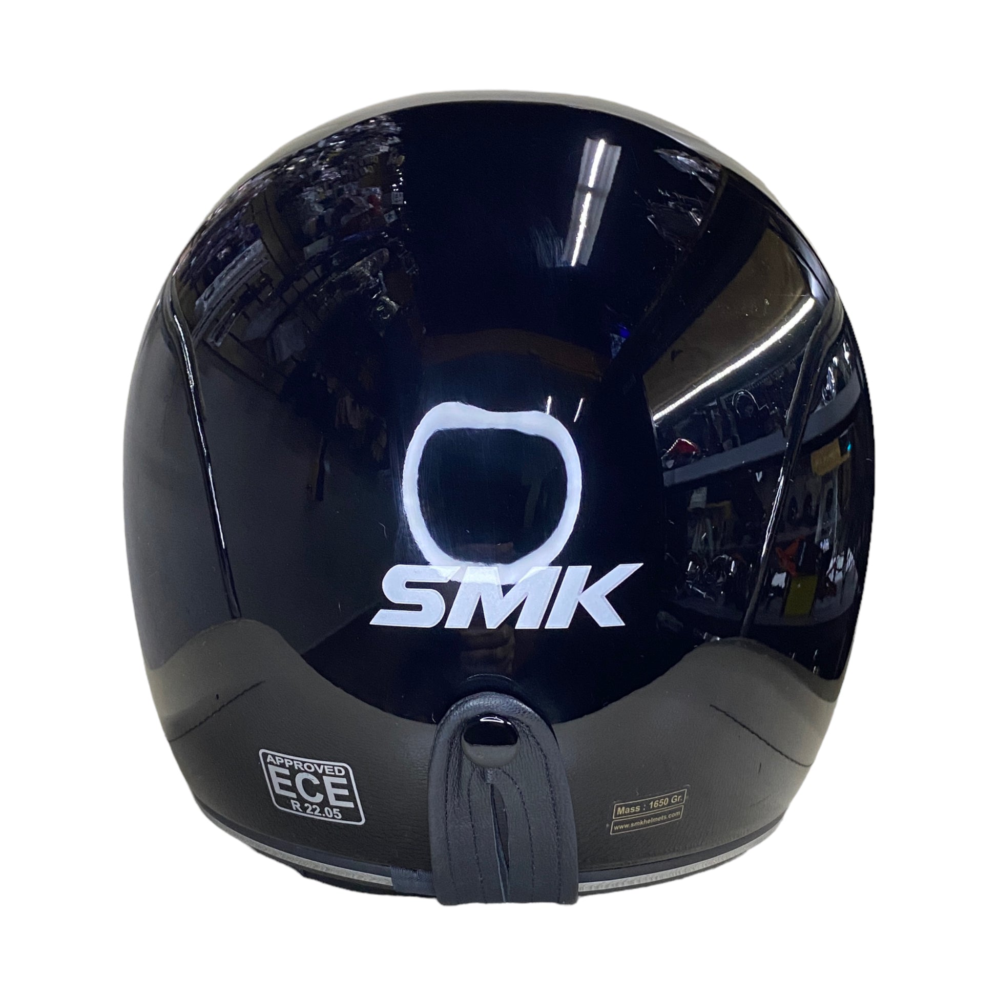 Casco moto SMK integral Retro Negro Mate (MA230) – URA Moto