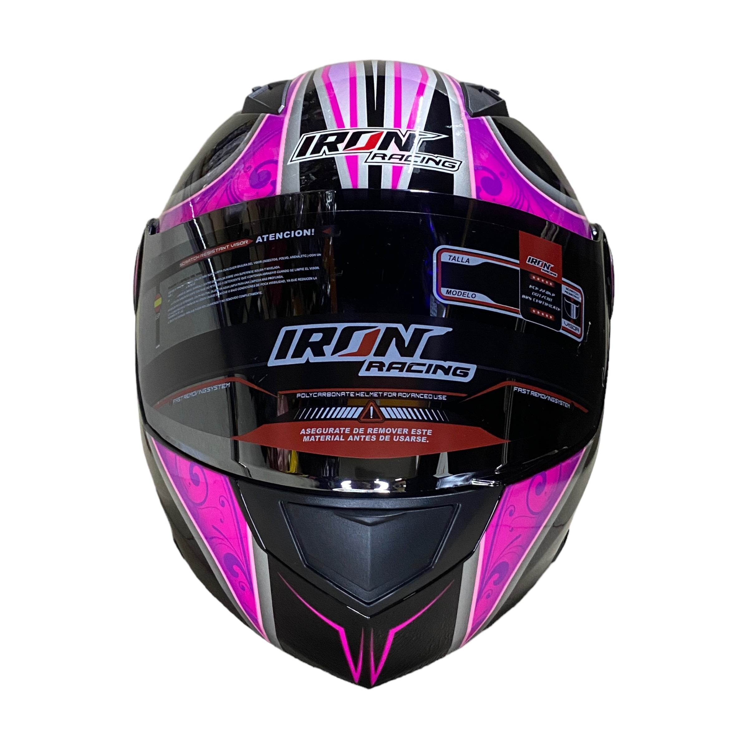 Casco iron best sale racing abatible