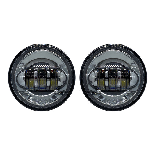 Faros auxiliares LED Daymaker 4.5” cromo sin DRL