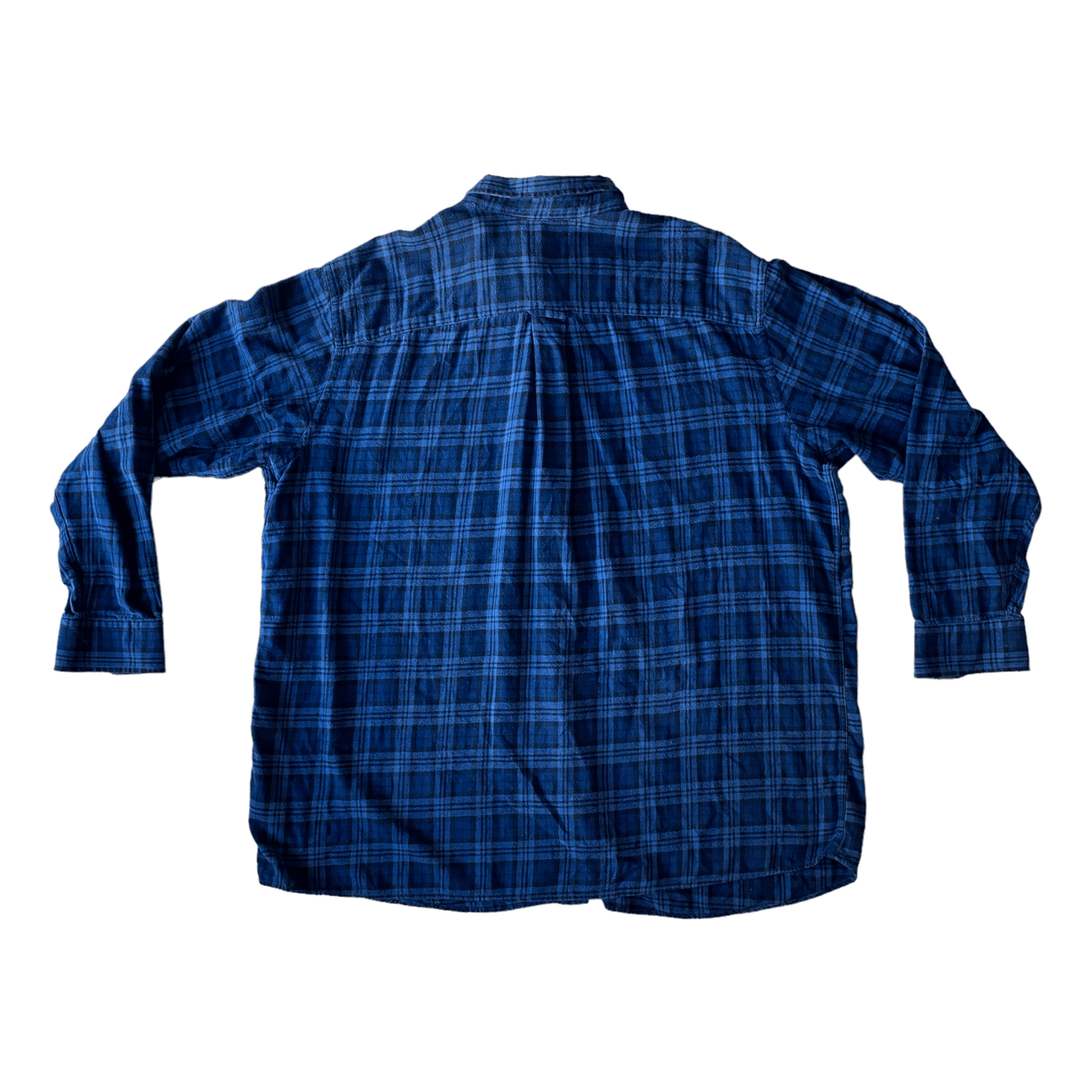 Camisa azul de manga larga