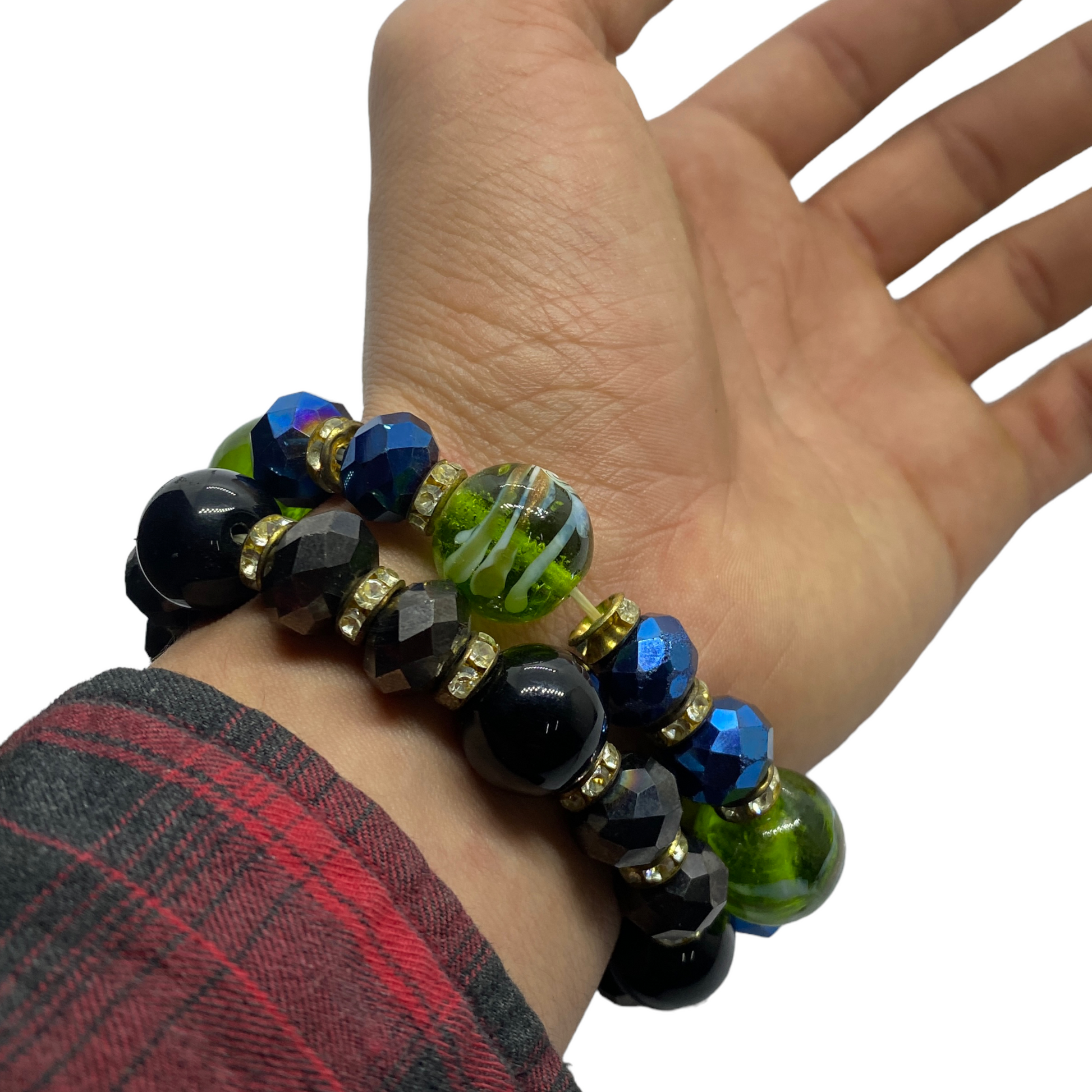 Pulsera cristales unisex