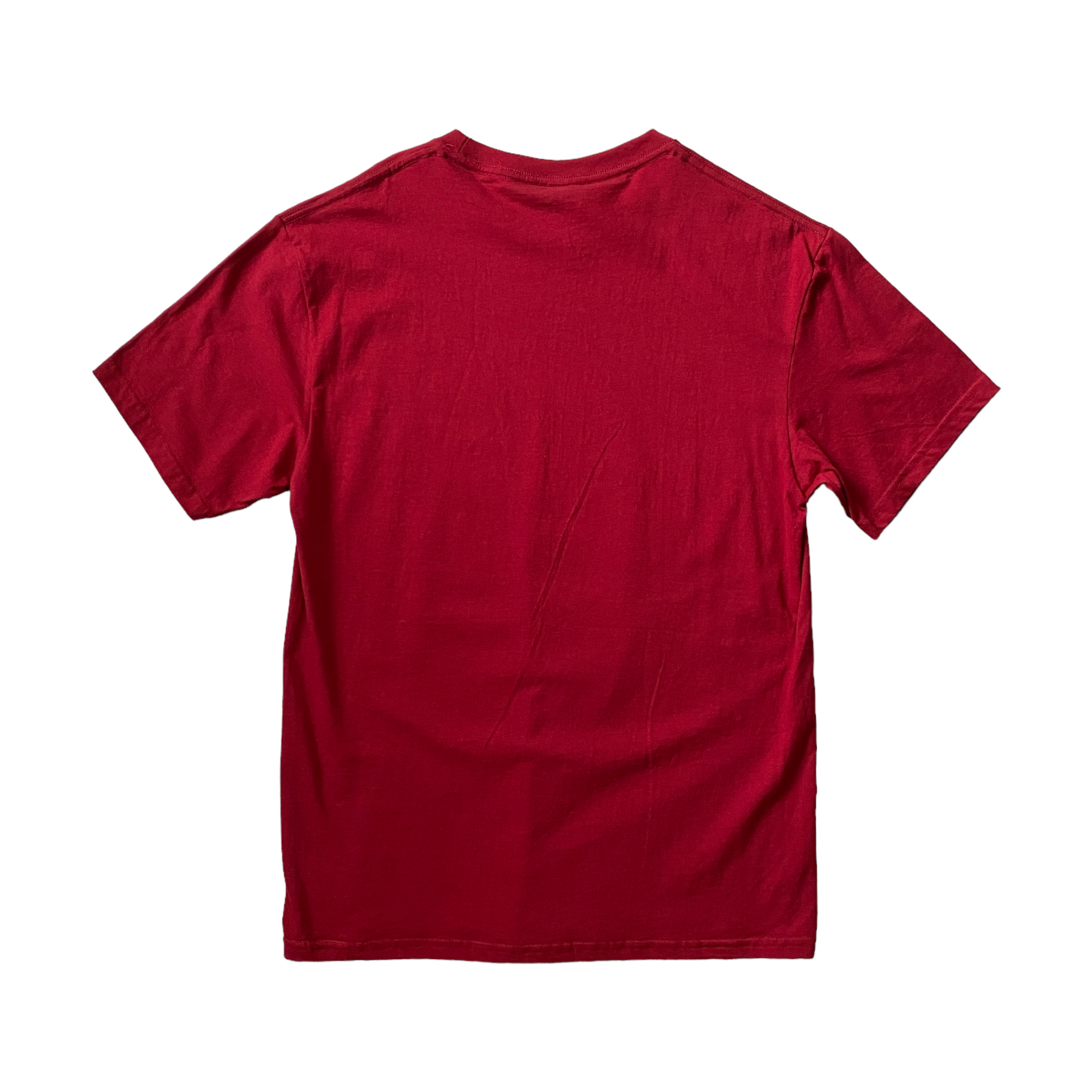 Playera roja de manga corta hummo