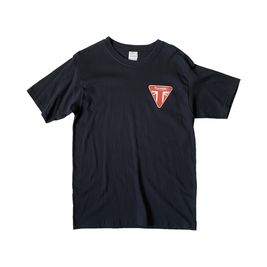 Playera negra de manga corta Triumph