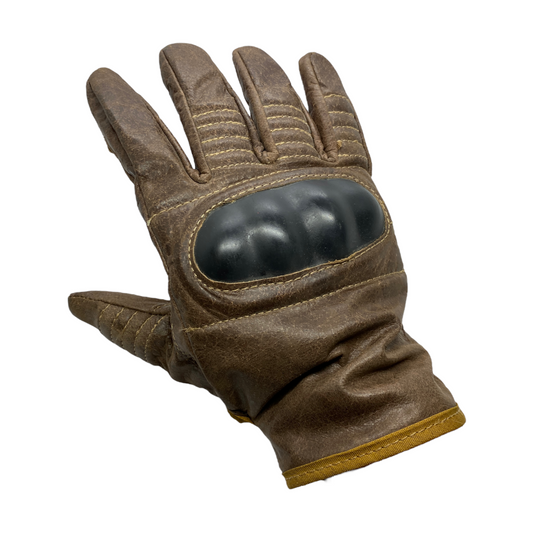 Guantes Rino de piel café c/protecciónes