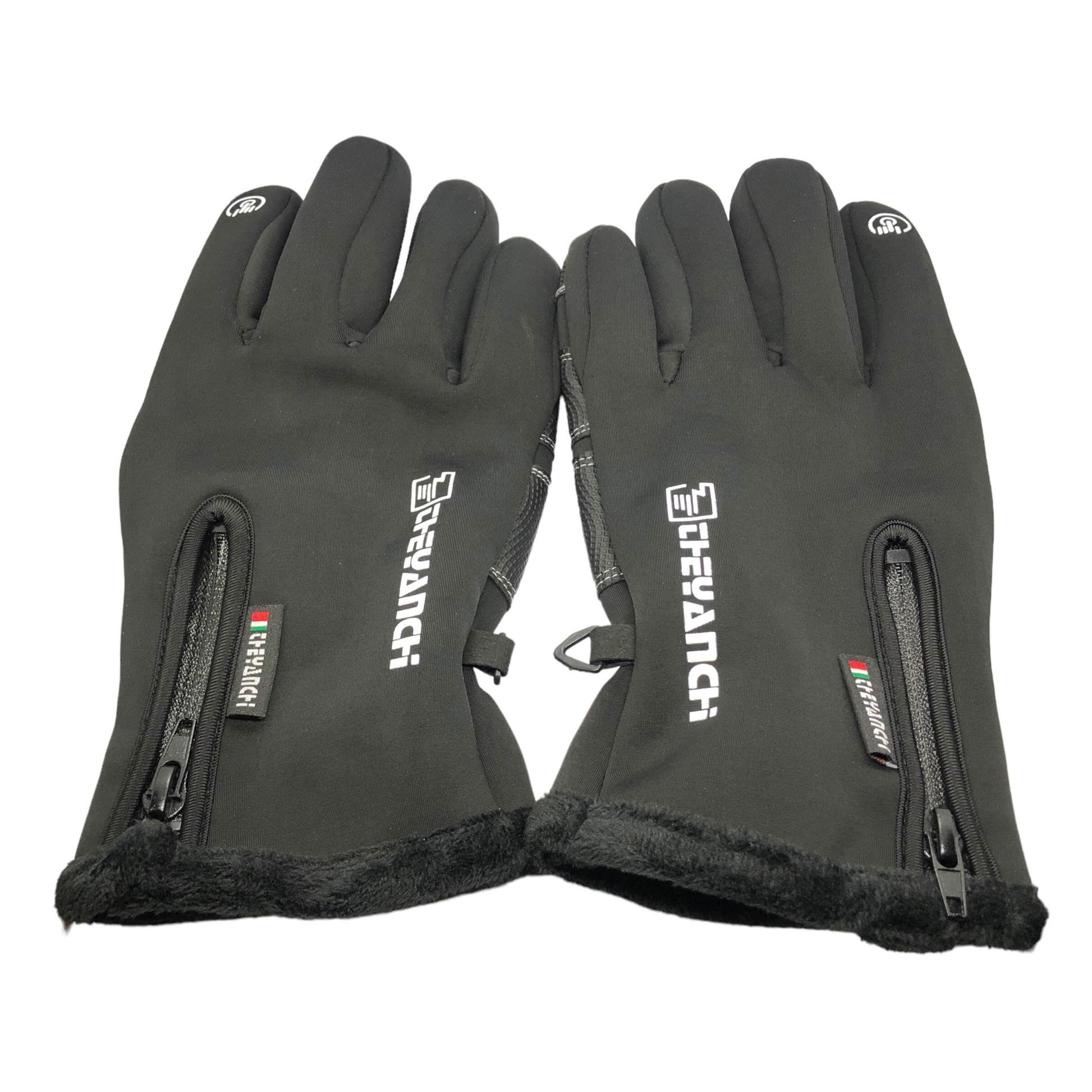 Guantes negros impermeables para invierno