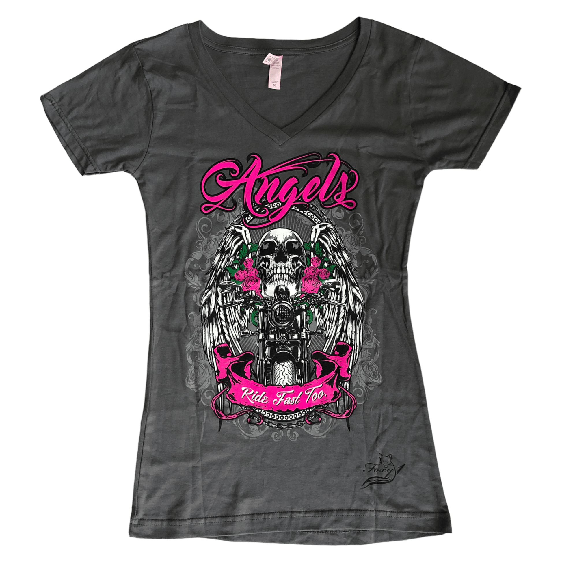 Blusa gris manga corta Foxy