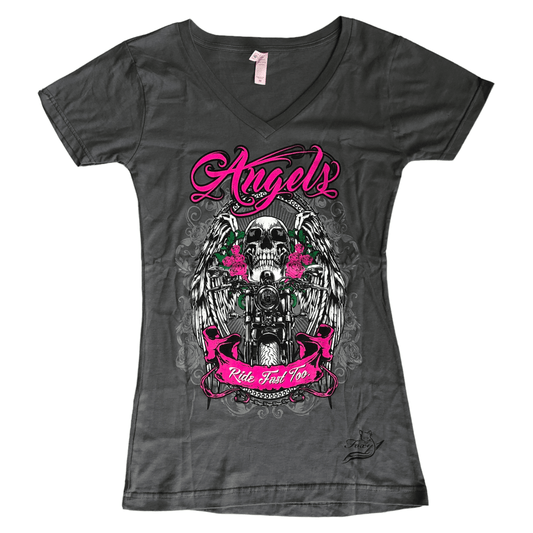 Blusa gris manga corta Foxy