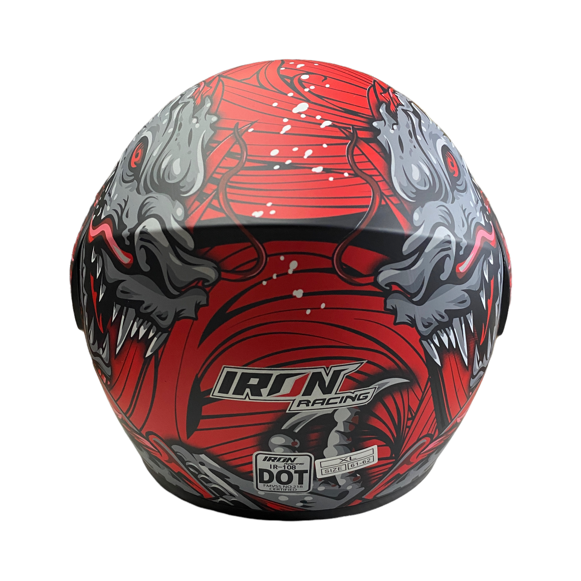 Casco abatible Iron Racing Rojo IR-108