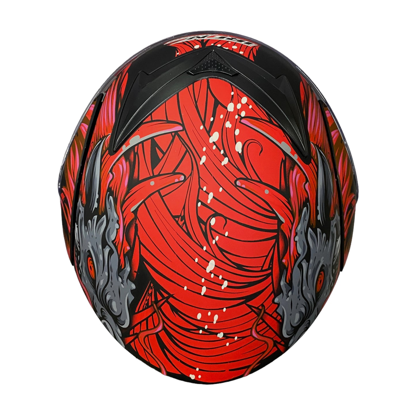 Casco abatible Iron Racing Rojo IR-108 Dragon mate