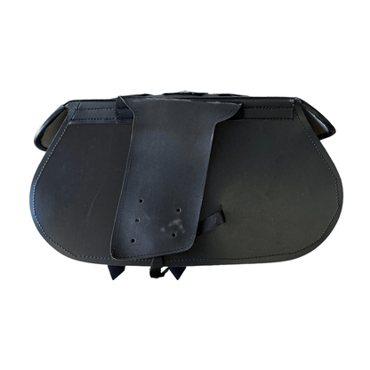 Alforjas de vinipiel para moto Full Black XL