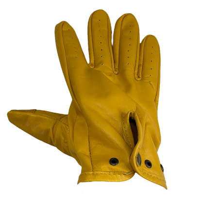 Guantes de piel amarillos c/tocuh